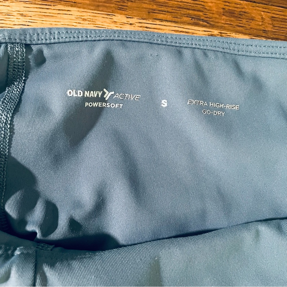 Old Navy Women's Extra High-Rise Go-Dry Powersoft Skort in Teal Blue Size Small - Picture 6 of 10